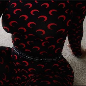 Marine Serre two piece matching set